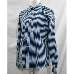 Jeremy Argyle NYC Large Blue Stripes Long Sleeve